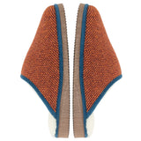 Red Check Lambswool & Sheepskin Slippers
