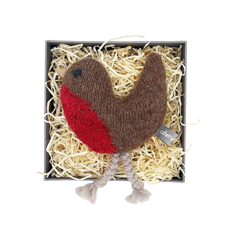 Lavender Filled Knitted Robin