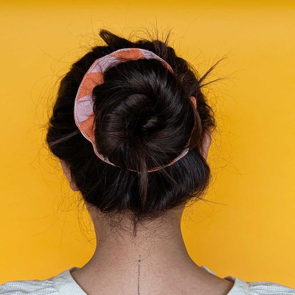Pink Stripe Scrunchie