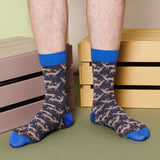 Men's Slate Stag Organic Cotton Ankle Socks