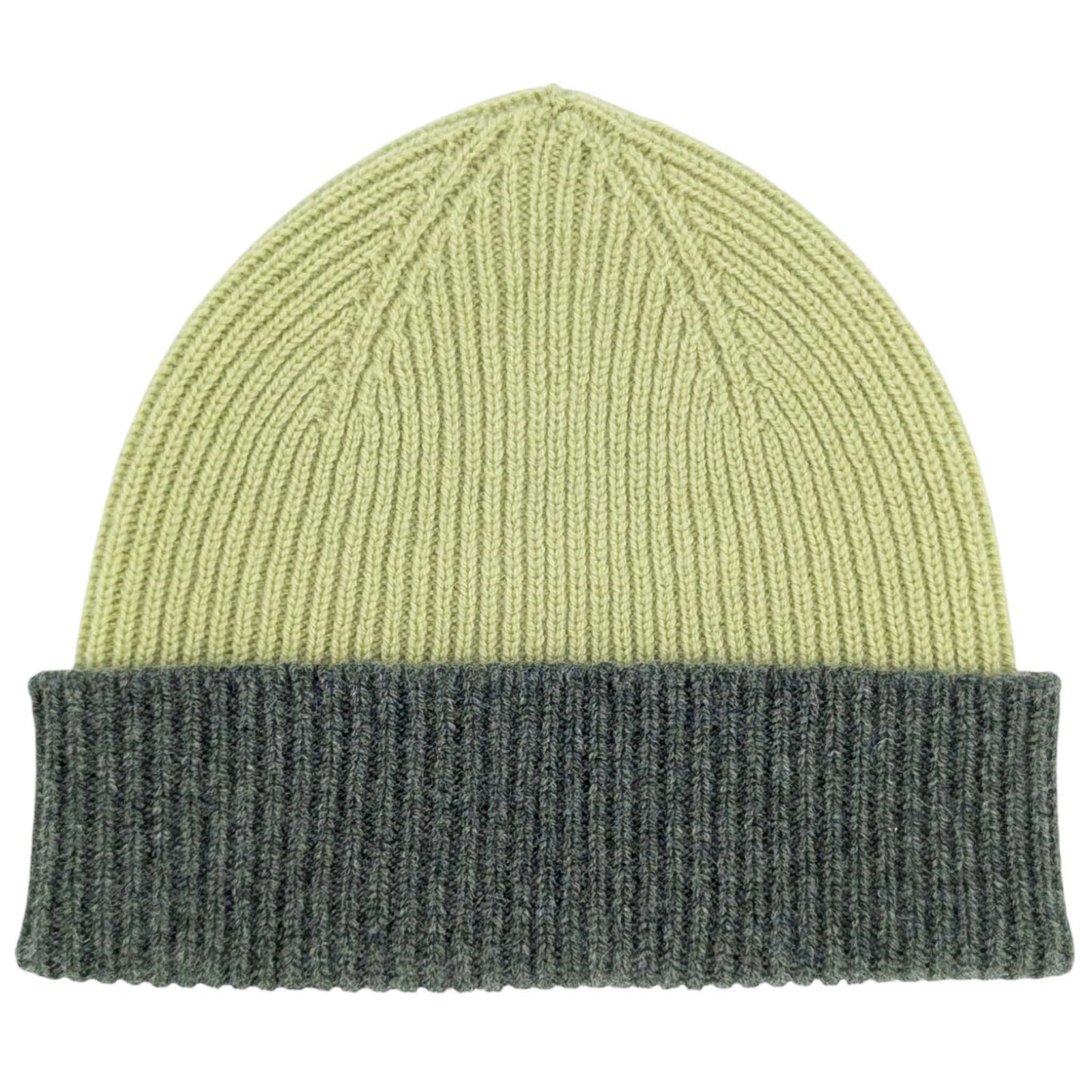 Soft Green & Mint Ribbed Lambswool Unisex Beanie – Catherine Tough