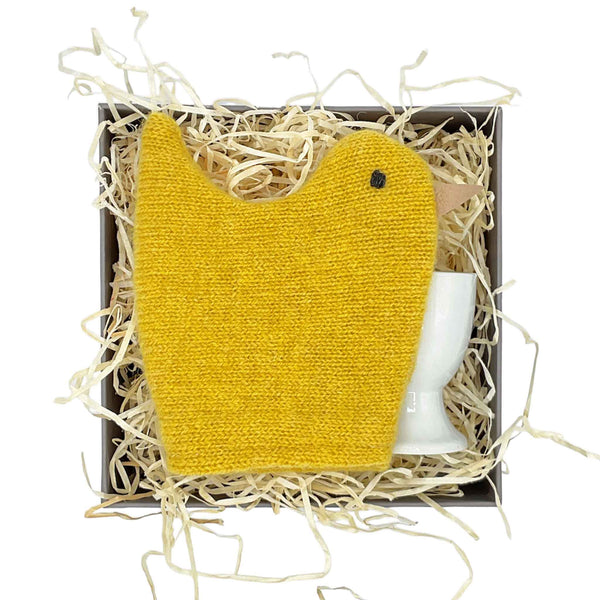 Yellow Chick Egg Cosy Set