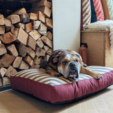 Dog Bed - Grey Stripe