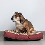 Dog Bed - Grey Stripe