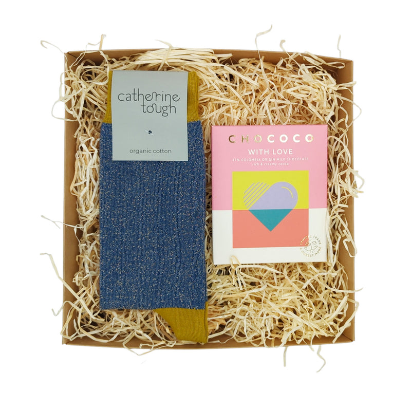 catherine glitter and with love set blue