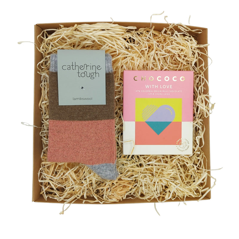 catherine tough socks chocs lambswool ankle