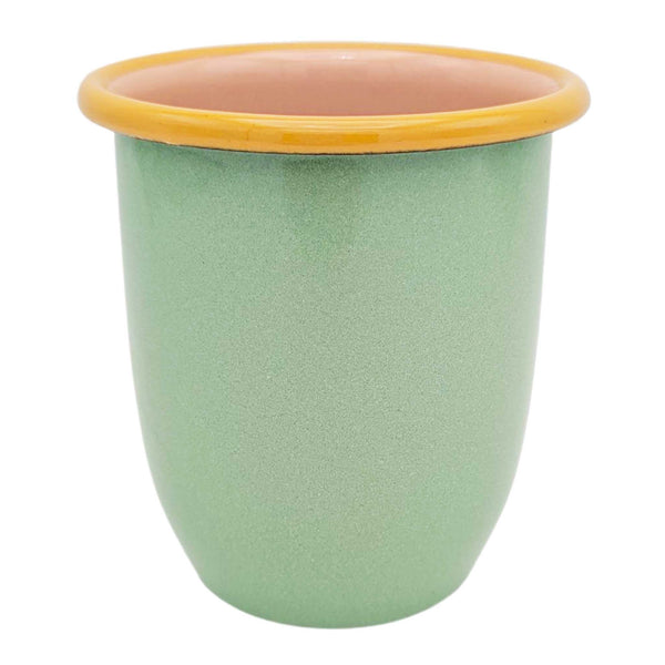 Enamel Glass - Mint & Pink 450 ml