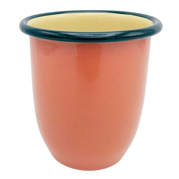 Enamel Tumbler - Tomato Red & Lemon 450ml