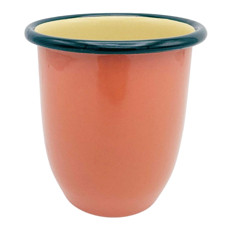 Enamel Tumbler - Tomato Red & Lemon 450ml