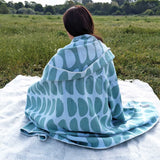 Half-Moons Green Organic Cotton Throw
