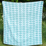 Half-Moons Green Organic Cotton Throw