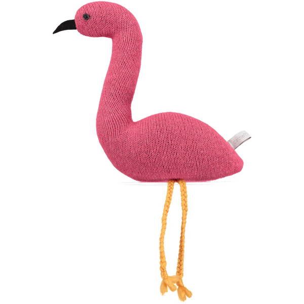 knitted pink flamingo