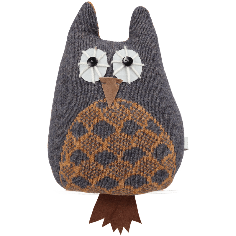 grey and gold lavender owl