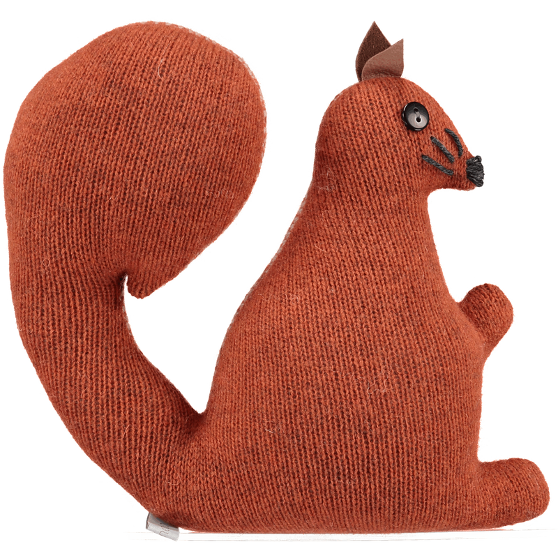 knitted lavender squirrel