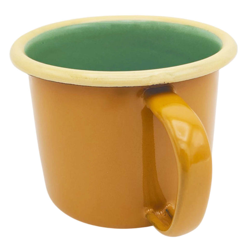 Enamel Mug - Mustard & Mint, 350 ml