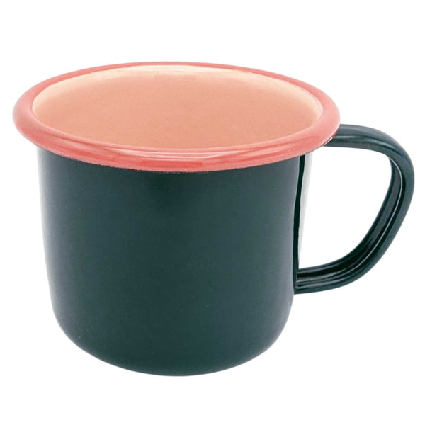 Enamel Mug - Teal & Pink - 350ml