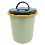 Enamel Storage Jar - Mint & Teal