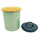 Enamel Storage Jar - Mint & Teal