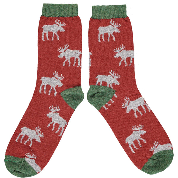 Men's Terracotta Moose Lambswool Ankle Socks.jpg