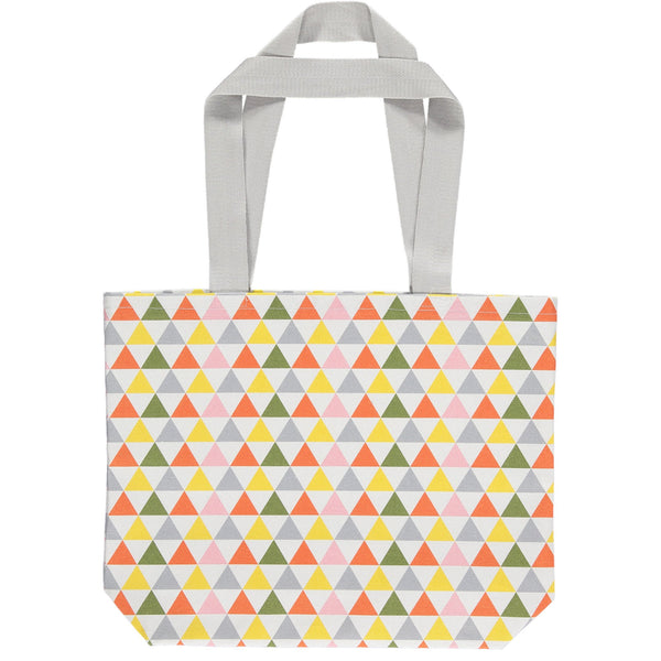Multi Colour Triangle Print Tote Bag