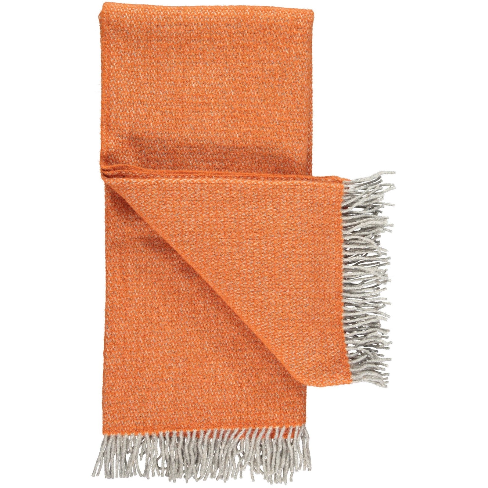 Orange Small Triangle Wool Throw Catherine Tough