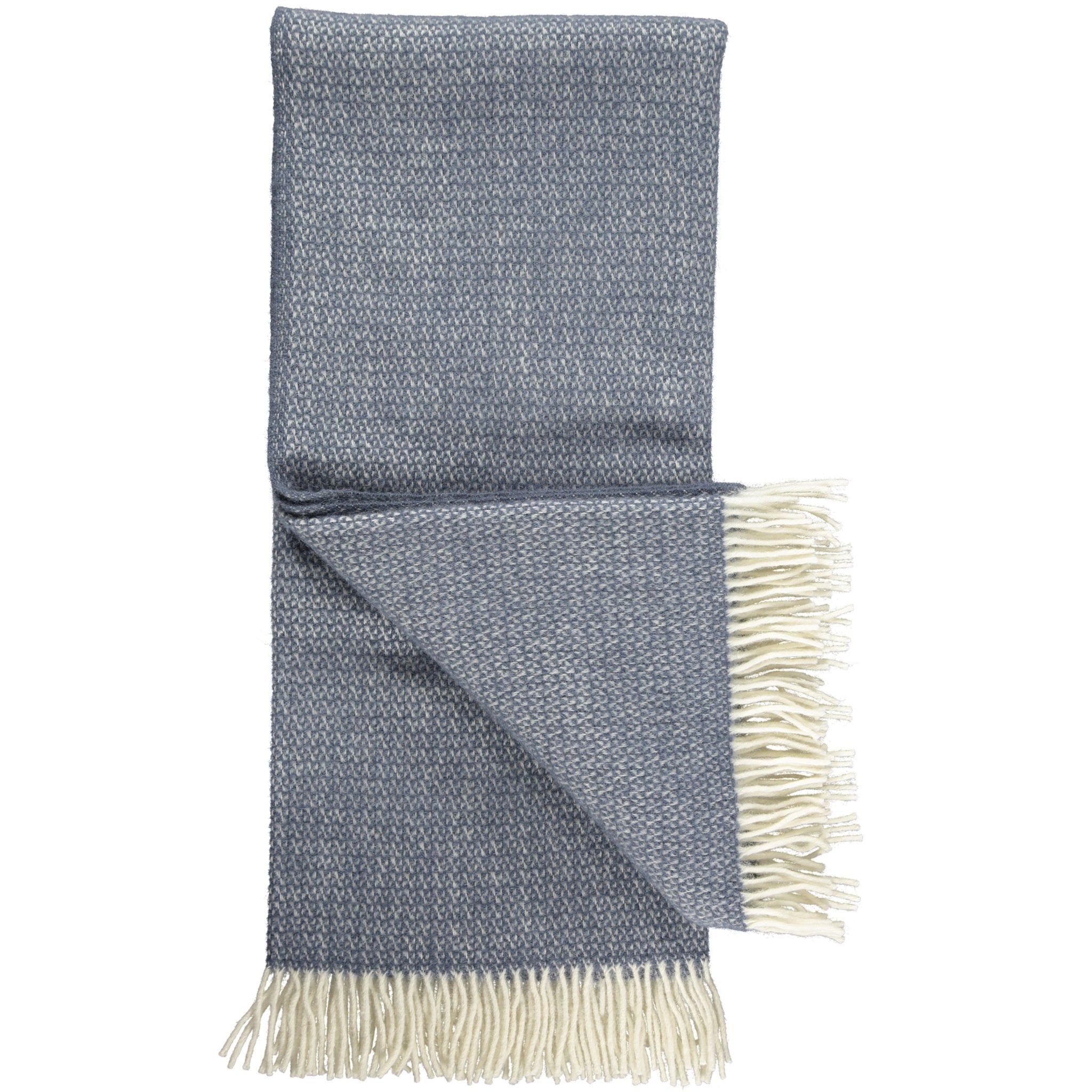 Slate Blue Small Triangle Wool Throw – Catherine Tough