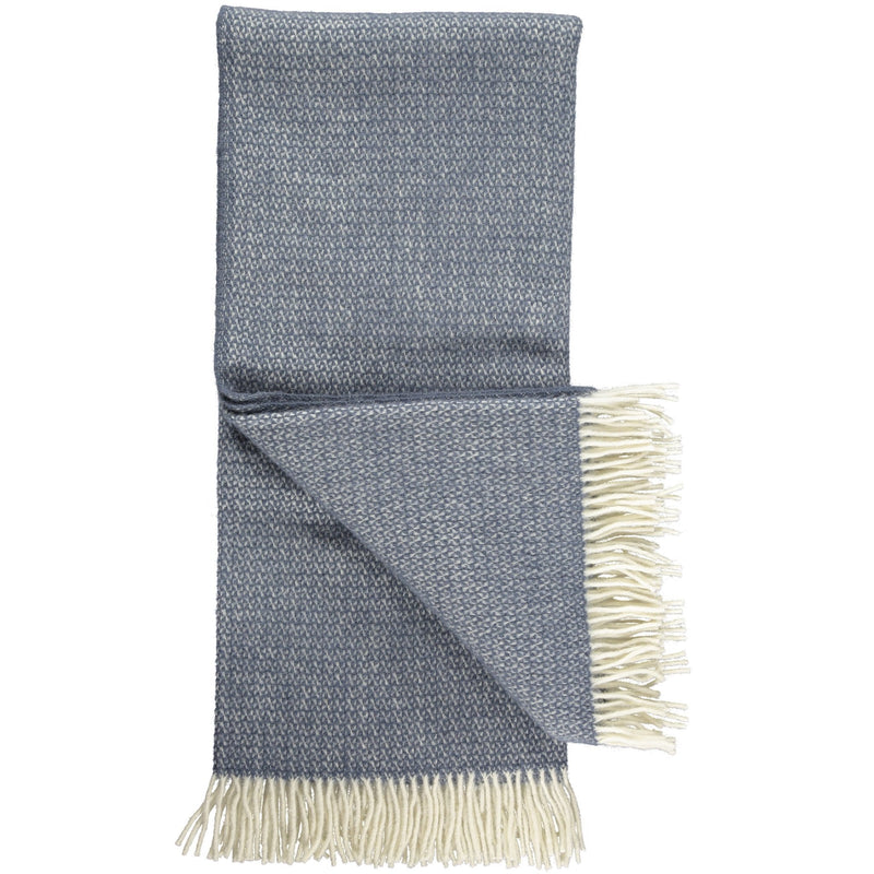 BLANKET WOVEN - small triangles - slate