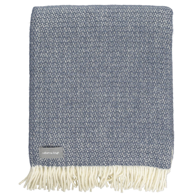 BLANKET WOVEN - small triangles - slate