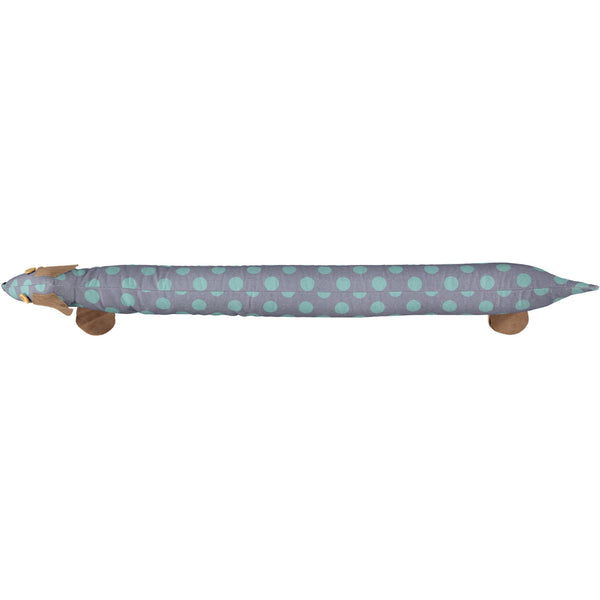 Smoke & Jade Spot Print Dog Draught Excluder With Lavender