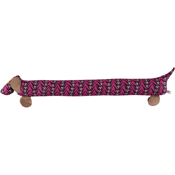 Pink Dog Draught Excluder With Lavender