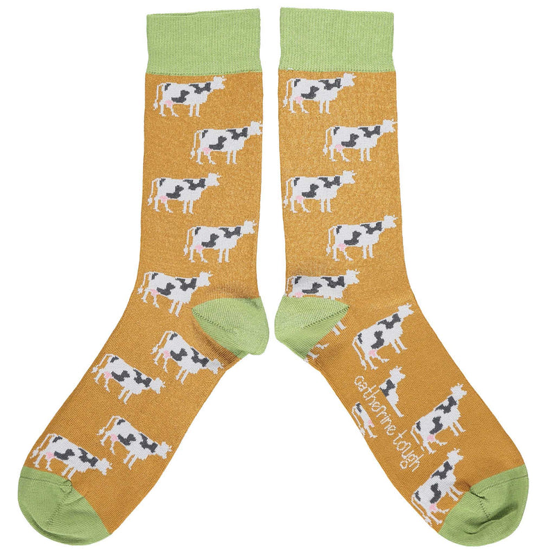 Men's Ginger Cow Organic Cotton Ankle Socks